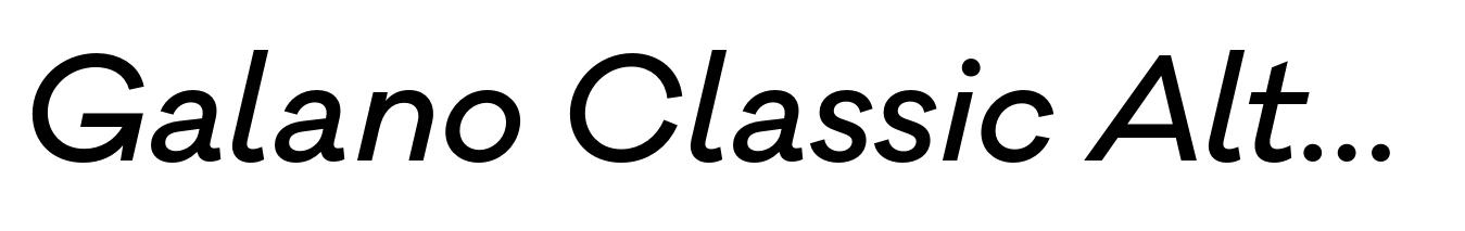 Galano Classic Alt Medium Italic